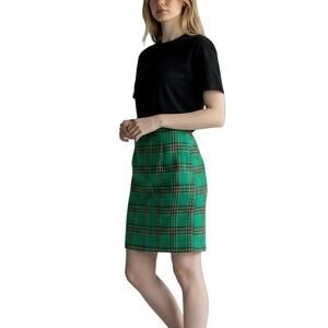 Vintage 70s Bleyle Mohair/Wool Tartan Skirt - 10